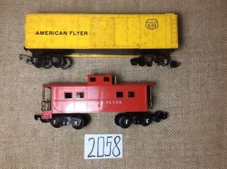 Set Of Two American Flyer Cars 639,  638