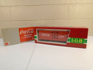Lgb 4072 Coca - Cola Box Reefer Car G - Scale Box Cimarron Limited Edition