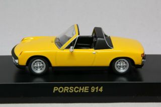 9611 Kyosho 1/64 Porsche 914 Yellow No - Box Porsche Vol.  3 Tracking Number