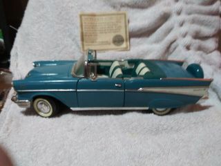 1/18 Diecast 1957 Chevy Bel Air With Certificate From Nmmm