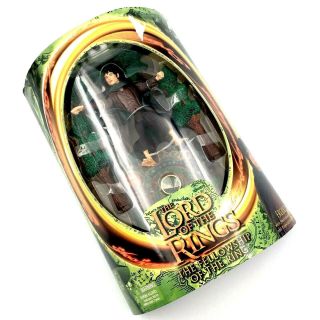 Frodo Lord Of The Rings Collectible Figure Toybiz 2001 Fellowship Ring Nib Sting