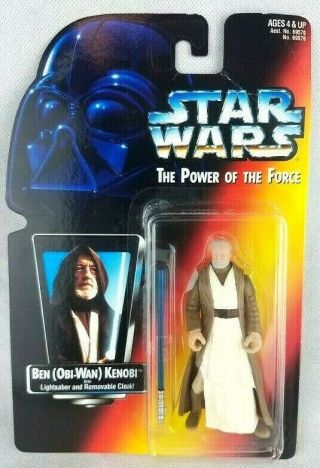 Vtg 1996 Kenner Star Wars The Power Of The Force Ben Obi - Wan Kenobi Figure