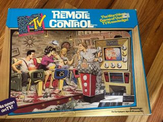 Vintage Pressman Mtv Remote Control Game Complete