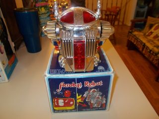 Acrobat Robot Battery Operated Plastic Toy Made By J.  C.  Taiwan 6 " Tall