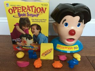 Mb Milton Bradley Operation Brain Surgery / Complete / Great