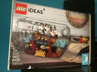 Lego Ideas 962 Piece Ship In A Bottle Building Kit 21313