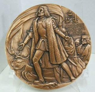 Metal Arts Co Bronze Christopher Columbus Augustus Saint Gaudens Memorial 1961