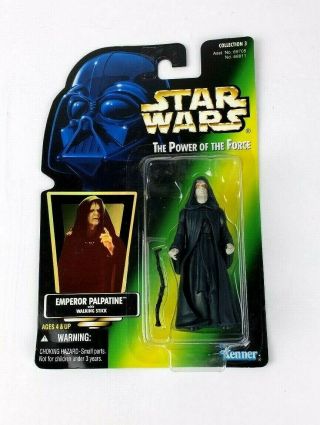 1996 Star Wars Power Of The Force Emperor Palpatine Action Figure Vintage