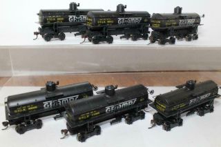 Roundhouse Ho Scale Gramps Old Time Tank Car Set (6 Cars/ 6 