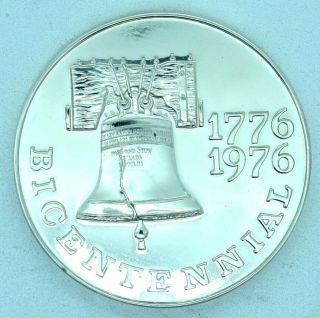 Large 80,  Grams Sterling Silver American Independence Medal 1776 1976 Not Scrap