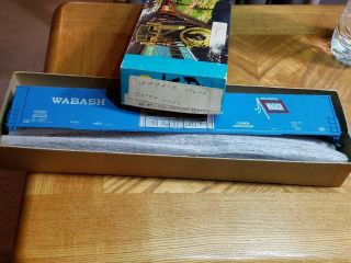 Ho Scale Train Kit W/box Athearn Wabash Extra Long 85 With Flag Logo Wab 55008