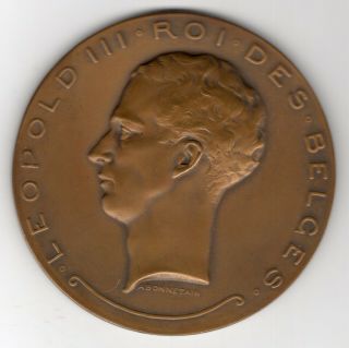 1935 Belgium Medal For The 100 Year Anniver.  Of The Constitution,  By A Bonnetain