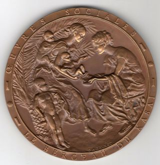 1956 Belgium Congo Medal For 50 Year Anniver.  Of Society Of Mines,  By Brunet