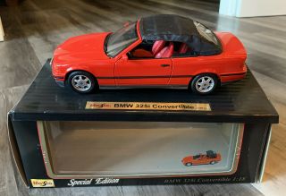 1:18 Maisto Special Edition Bmw 325i Convertible Die - Cast Car - Red