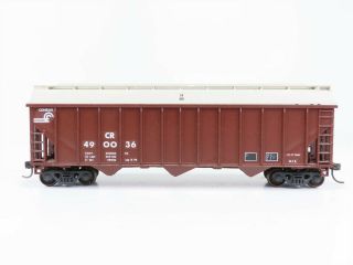 Ho Scale Cr Conrail 3 - Bay Covered Hopper 490036 Rtr Model Custom