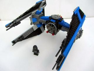 Lego Star Wars Tie Interceptor & Pilot Figure No Instructions,  No Box (6206)