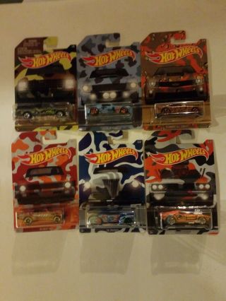 2016 Hot Wheels Camouflage Complete Set Of 6