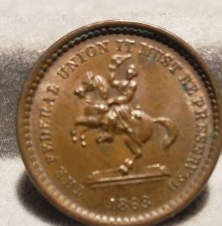 F - 178/267 1863 Andrew Jackson On Horseback - Time Is Money Gem Bu Rarity 1