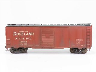 Ho Scale Freight Nc&stl Dixieland Single Door Box Car 18523 Rtr Weathered