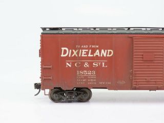 HO Scale Freight NC&StL Dixieland Single Door Box Car 18523 RTR Weathered 2