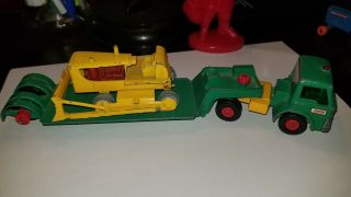 Lesney Matchbox King Size Ford Tractor And Dyson Low Loader Trailer Caterpillar