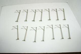 Marklin Ho Scale Single Mast Catenary Poles (no Clips) 7009