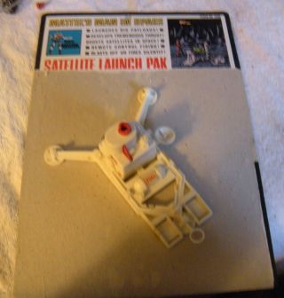 Vintage Mattel Major Matt Mason Satellite Launcher With Card