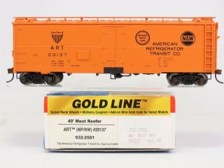 Ho Scale Walthers Gold Line 932 - 2581 Art Mp N&w Reefer 29137 Rtr Model