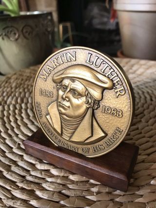 Reformation Medal - Bronze - Martin Luther 500th Anniversary Celebration Arts 1983