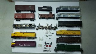 N Scale Misc Body Shells,  Engines,  Frt Cars & Chassis