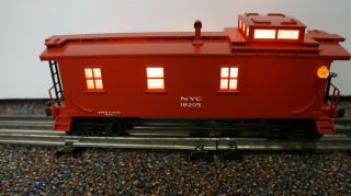 Rail - King 16205 Red Wood Sided Lighted Caboose No Box