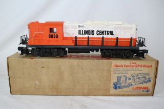 Lionel O Scale 6 - 8030 Illinois Central Gp - 9 Diesel Locomotive Engine,  Boxed