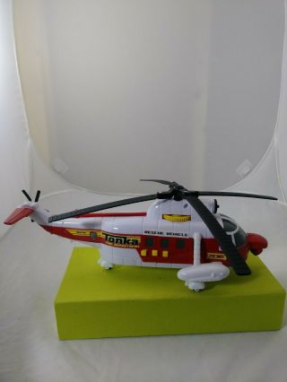 Tonka Fire Department Rescue Force Helicopter Red & White