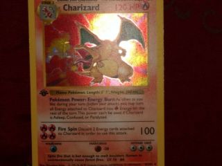 1999 Pokemon Game 1st Edition Shadowless Holographic Charizard 4/102