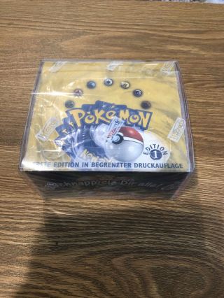 German 1st Edition Pokemon Base Booster Box Box 36 Pack Rare