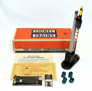 Postwar Lionel 151 Automatic Semaphore Complete W/nice Ob & Instructions