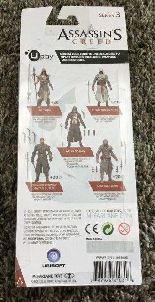 Arno Dorian Assassin ' s Creed III Series 3 McFarlane Toys 2