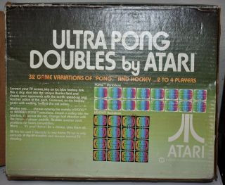Atari Ultra Pong Doubles CIB Model no.  C - 402 (D) Rare 2
