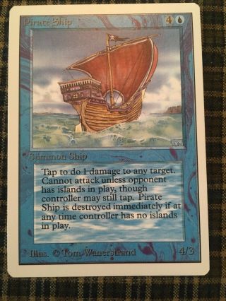 Mtg - Pirate Ship - Unlimited - Magic The Gathering