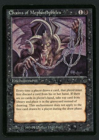 1x English Chains Of Mephistopheles Mtg Legends - Kid Icarus -