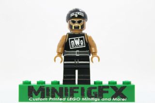 Custom Lego Hollywood Hulk Hogan Minifig Nwo Wcw Wwf Wwe Wrestler Hulkster