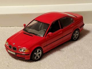 Bmw 328i 1/24 Scale Diecast Metal Model By Welly Doors Open Rubber Tires