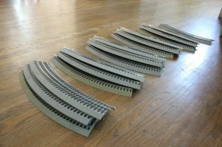 Lionel Fastrack (16) Curved Track Sections,  O Gauge