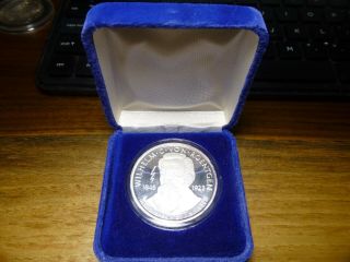 X - Ray Wilhelm C Von Roentgen 1oz.  999 Fine Silver Proof Medal Round