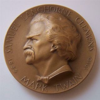 Samuel Clemens Mark Twain Medallic Art Hall Of Fame For Great Americans At Nyu