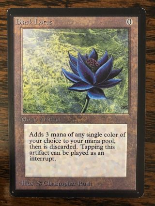 Black Lotus Mtg Magic The Gathering Beta Collector 