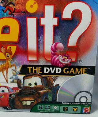 Disney Scene It 2nd Edition DVD Game Mattel 2007 Pixar Complete Board Game 3