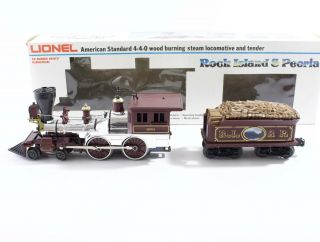 Rock Island & Peoria 4 - 4 - 0 General Steam Locomotive & Tender Lionel O 6 - 8004