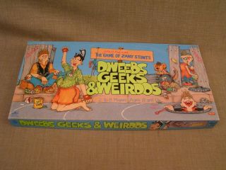 Dweebs Geeks & Weirdos 1988 4248 Board Game Of Zany Stunts - Complete -