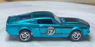 Hot Wheels Cool Classics ‘67 Ford Shelby Gt500 Blue 1/64 Diecast Loose Mustang